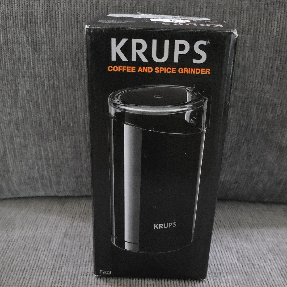 Krups Coffee and Spice Grinder - Black, New In Box